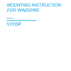 Mounting instruction for Door System windows