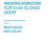 Mounting instruction for Door System EI260-C fire sliding doors